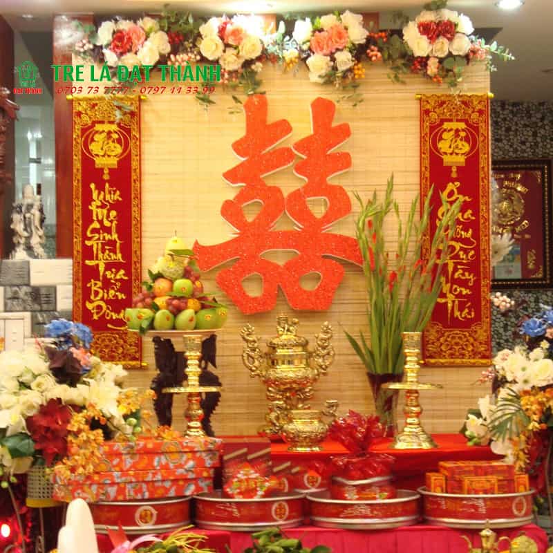 Mành Tre Trang Trí Đám Cưới - MTT005